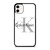 CALVIN KLEIN WHITE LOGO iPhone 11 Case Cover
