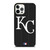 KANSAS CITY ROYALS BASEBALL BLACK iPhone 12 Pro Case Cover