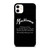 MACKLEMORE RAPPER QUOTES iPhone 11 Case Cover MACKLEMORE RAPPER QUOTES iPhone 11 Case Cover