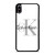 CALVIN KLEIN WHITE LOGO iPhone XS Max Case Cover