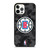 LOS ANGELES CLIPPERS BLACK CAMO iPhone 12 Pro Case Cover