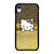 HELLO KITTY GOLD GLITTER LEOPARD iPhone XR Case Cover