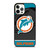 MIAMI DOLPHINS NFL TEAM iPhone 12 Pro Case Cover