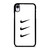 NIKE TRIPPLE SWOOSH WHITE iPhone XR Case Cover