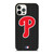 PHILADELPHIA PHILLIES BASEBALL BLACK iPhone 12 Pro Case Cover PHILADELPHIA PHILLIES BASEBALL BLACK iPhone 12 Pro Case Cover