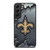 NEW ORLEANS SAINTS BROKEN METAL Samsung Galaxy S22 Plus Case Cover