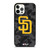 SAN DIEGO PADRES BASEBALL BLACK CAMO iPhone 12 Pro Case Cover SAN DIEGO PADRES BASEBALL BLACK CAMO iPhone 12 Pro Case Cover