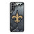 NEW ORLEANS SAINTS BROKEN METAL Samsung Galaxy S21 Plus Case Cover