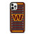 WASHINGTON COMMANDERS FOOTBALL FIELD iPhone 12 Pro Case Cover