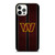 WASHINGTON COMMANDERS NFL METAL STRIPE iPhone 12 Pro Case Cover
