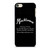 MACKLEMORE RAPPER QUOTES iPod Touch 6 Case Cover