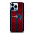 NEW ENGLAND PATRIOTS NFL METAL STRIPE iPhone 13 Pro Max Case Cover