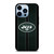NEW YORK JETS NFL METAL STRIPE iPhone 13 Pro Max Case Cover