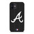 ATLANTA BRAVES BASEBALL BLACK iPhone 12 Mini Case Cover