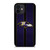 BALTIMORE RAVENS NFL METAL STRIPE iPhone 12 Mini Case Cover BALTIMORE RAVENS NFL METAL STRIPE iPhone 12 Mini Case Cover
