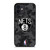 BROOKLYN NETS BLACK CAMO iPhone 12 Mini Case Cover