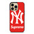 NEW YORK YANKEES X SUPREME RED iPhone 14 Pro Max Case Cover