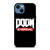DOOM ETERNAL GAMES LOGO BLACK iPhone 14 Case Cover