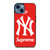 NEW YORK YANKEES SUPREME NEW ERA 2 iPhone 14 Case Cover