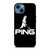 PING GOLF BLACK LOGO iPhone 14 Case Cover