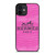 HERMES PARIS PINK LEATHER iPhone 12 Mini Case Cover