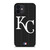 KANSAS CITY ROYALS BASEBALL BLACK iPhone 12 Mini Case Cover
