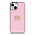 DOLCE AND GABBANA PINK LOGO iPhone 13 Mini Case Cover