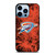 OKLAHOMA CITY THUNDERS BASKETBALL NBA FIRE iPhone 13 Pro Max Case Cover