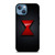 BLACK WIDOW MARVEL SYMBOL iPhone 13 Case Cover BLACK WIDOW MARVEL SYMBOL iPhone 13 Case Cover