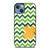CUTE GREEN CHEVRON iPhone 13 Case Cover
