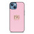 DOLCE AND GABBANA PINK LOGO iPhone 13 Case Cover