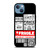 FRAGILE STAMP BARCODE LABELS iPhone 13 Case Cover