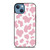 PINK COW PATTERN iPhone 13 Case Cover