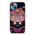 WOLF TRIPPY ART iPhone 13 Case Cover