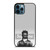 TRAVIS SCOTT SUPREME BLACK WHITE iPhone 12 Pro Max Case Cover