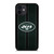 NEW YORK JETS NFL METAL STRIPE iPhone 12 Mini Case Cover