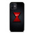 BLACK WIDOW MARVEL SYMBOL iPhone 12 Mini Case Cover BLACK WIDOW MARVEL SYMBOL iPhone 12 Mini Case Cover