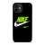 NIKE SWOOSH GREEN iPhone 12 Mini Case Cover