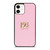 DOLCE AND GABBANA PINK LOGO iPhone 12 Case Cover