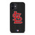SAINT LOUIS CARDINALS BASEBALL BLACK iPhone 12 Mini Case Cover