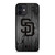 SAN DIEGO PADRES BASEBALL MLB WOOD LOGO iPhone 12 Mini Case Cover