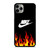 NIKE SWOOSH IN FLAMES iPhone 11 Pro Max Case Cover