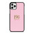 DOLCE AND GABBANA PINK LOGO iPhone 11 Pro Case Cover