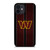 WASHINGTON COMMANDERS NFL METAL STRIPE iPhone 12 Mini Case Cover