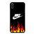 NIKE SWOOSH IN FLAMES iPhone XS Max Case Cover