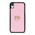 DOLCE AND GABBANA PINK LOGO iPhone XR Case Cover