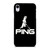 PING GOLF BLACK LOGO iPhone XR Case Cover
