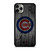 CHICAGO CUBS BASEBALL MLB WOOD LOGO iPhone 11 Pro Max Case Cover