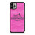 HERMES PARIS PINK LEATHER iPhone 11 Pro Max Case Cover