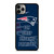 NEW ENGLAND PATRIOTS NFL FOOTBALL FANS 3 iPhone 11 Pro Max Case Cover NEW ENGLAND PATRIOTS NFL FOOTBALL FANS 3 iPhone 11 Pro Max Case Cover